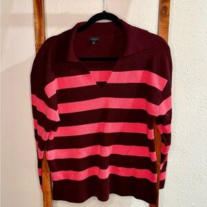 Talbots Milano Stitch Johnny Collar Sweater